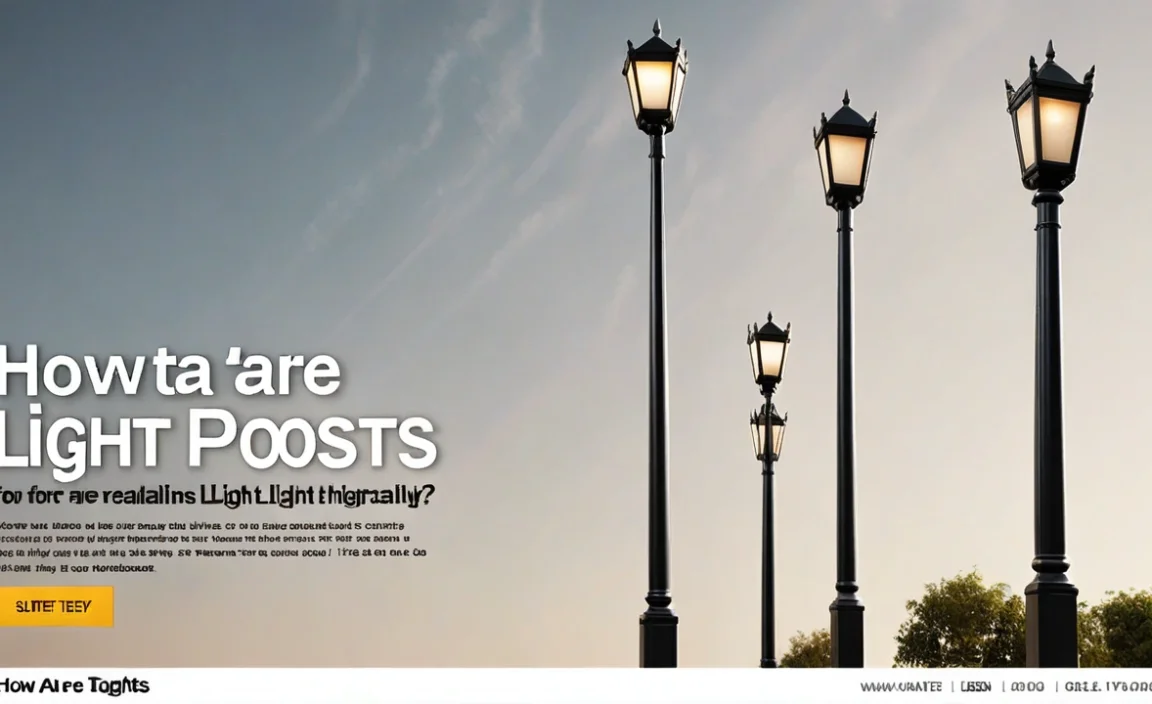 How Tall Are Light Posts? Discover The Surprising Heights!