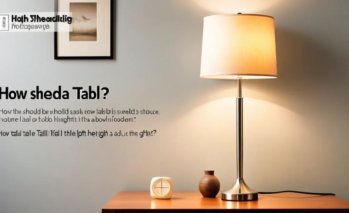 How Tall Should A Table Lamp Be? Find The Perfect Height!
