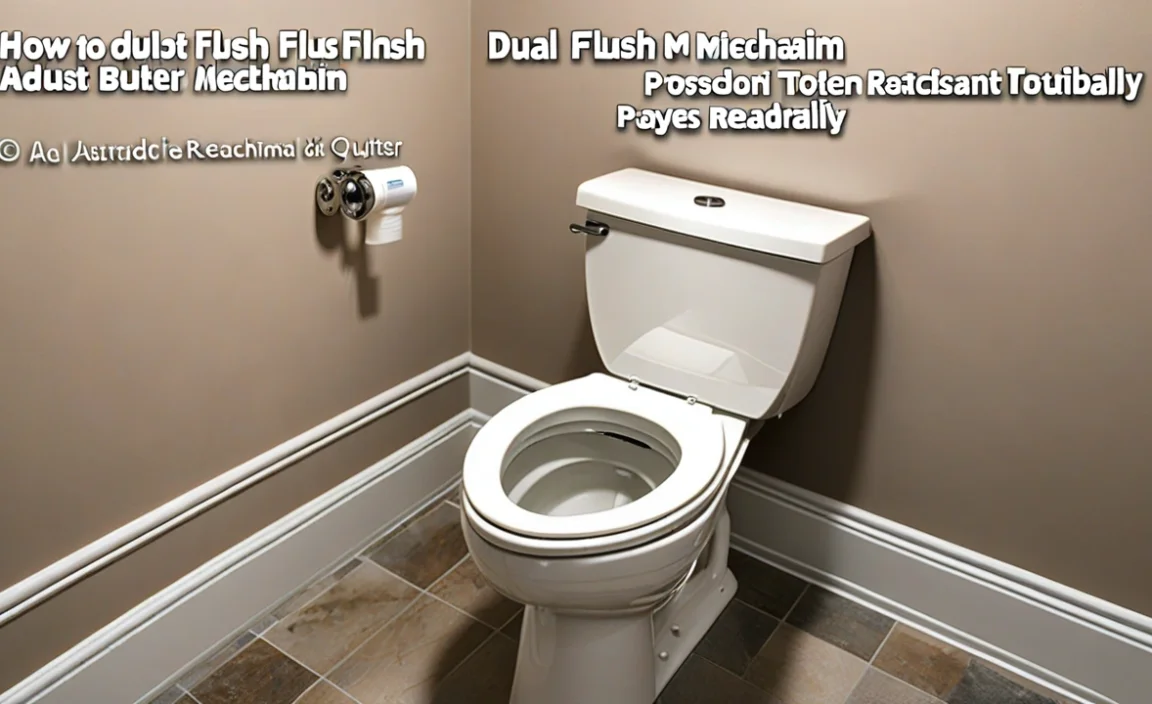 How To Adjust Dual Flush Toilet Mechanism Easily