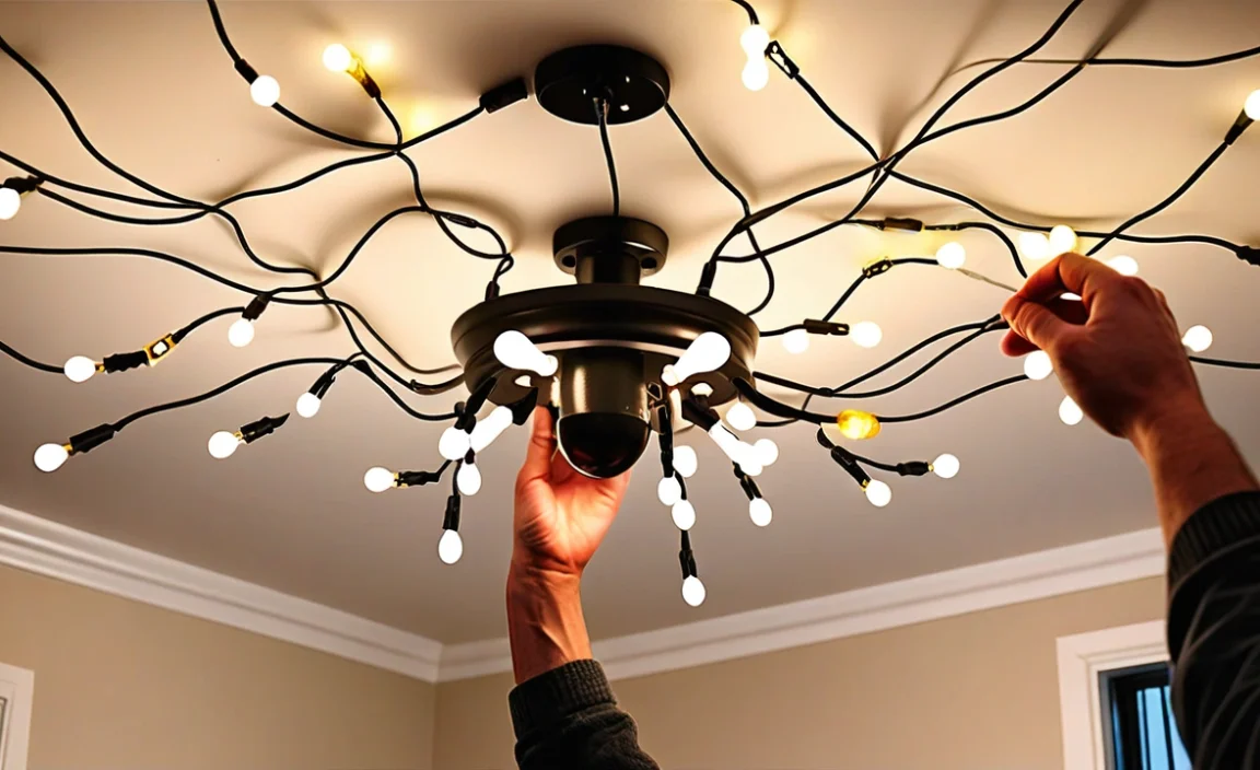 How To Attach Christmas Lights To Ceiling: Easy Guide!