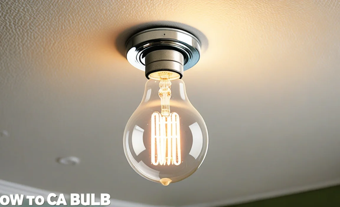 How To Change A Light Bulb In Ceiling Fixture Easily