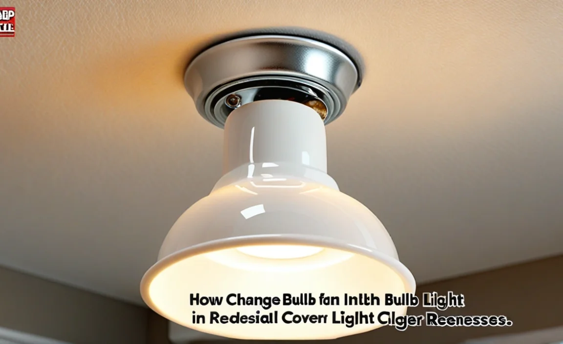 How To Change Bulb In Recessed Light With Cover Easily