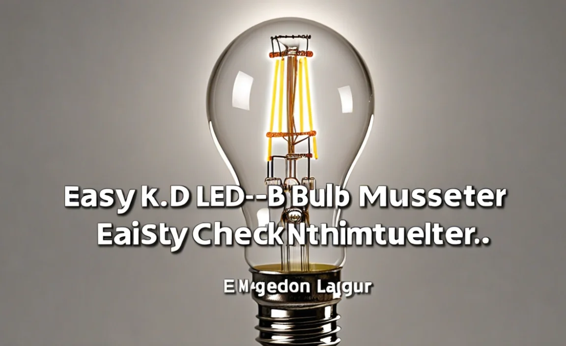 How To Check Led Bulb Without Multimeter: Easy Guide!