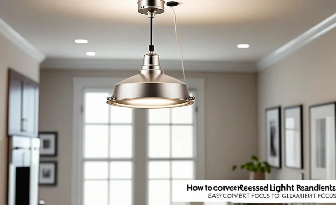 How To Convert Recessed Light To Pendant: Easy Guide