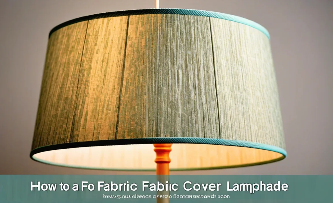 How To Cover A Lampshade With Fabric: Easy Step-By-Step!