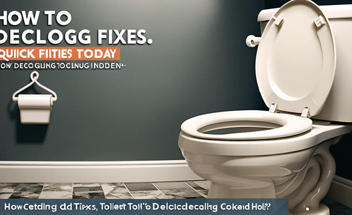 How To Declog A Toilet: Quick Fixes You Need Today!