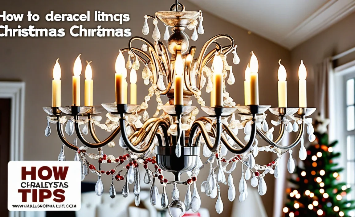 How To Decorate A Chandelier For Christmas: Easy Tips!