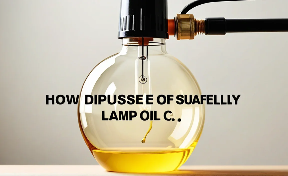 How To Dispose Of Lamp Oil Safely: A Complete Guide