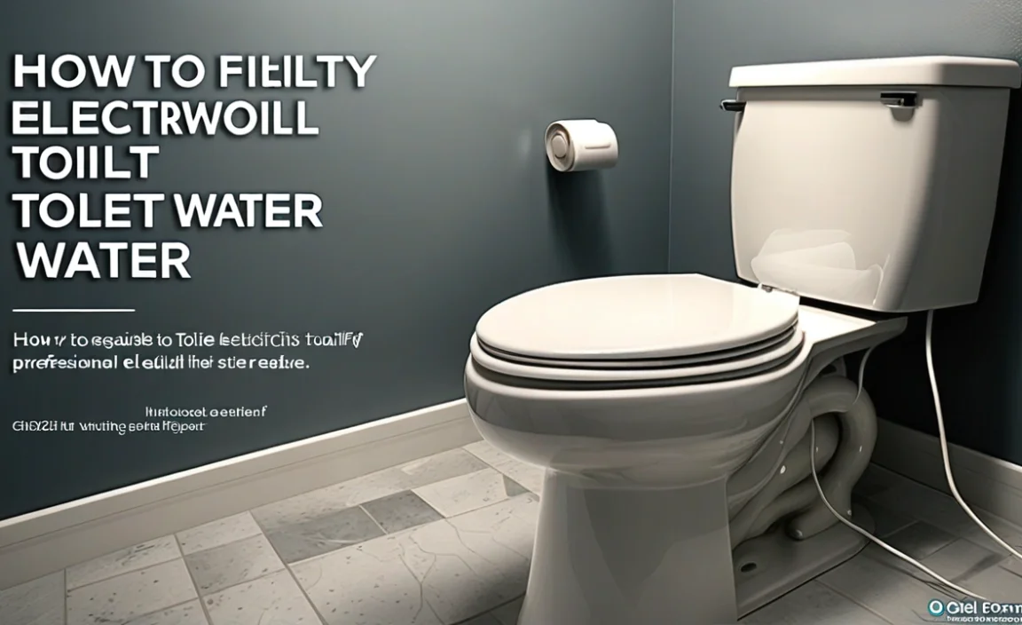 How To Electrify Toilet Water: A Simple Guide