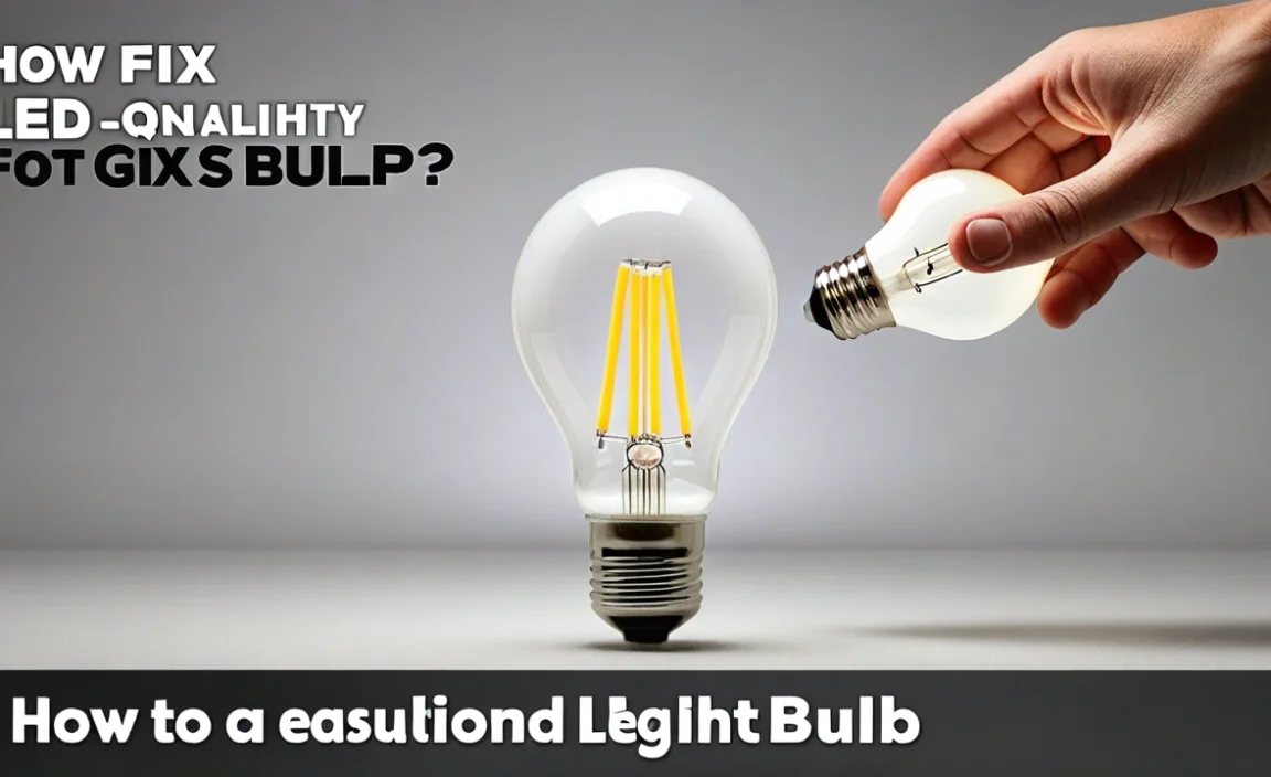 How To Fix A Led Light Bulb: Quick & Easy Solutions!