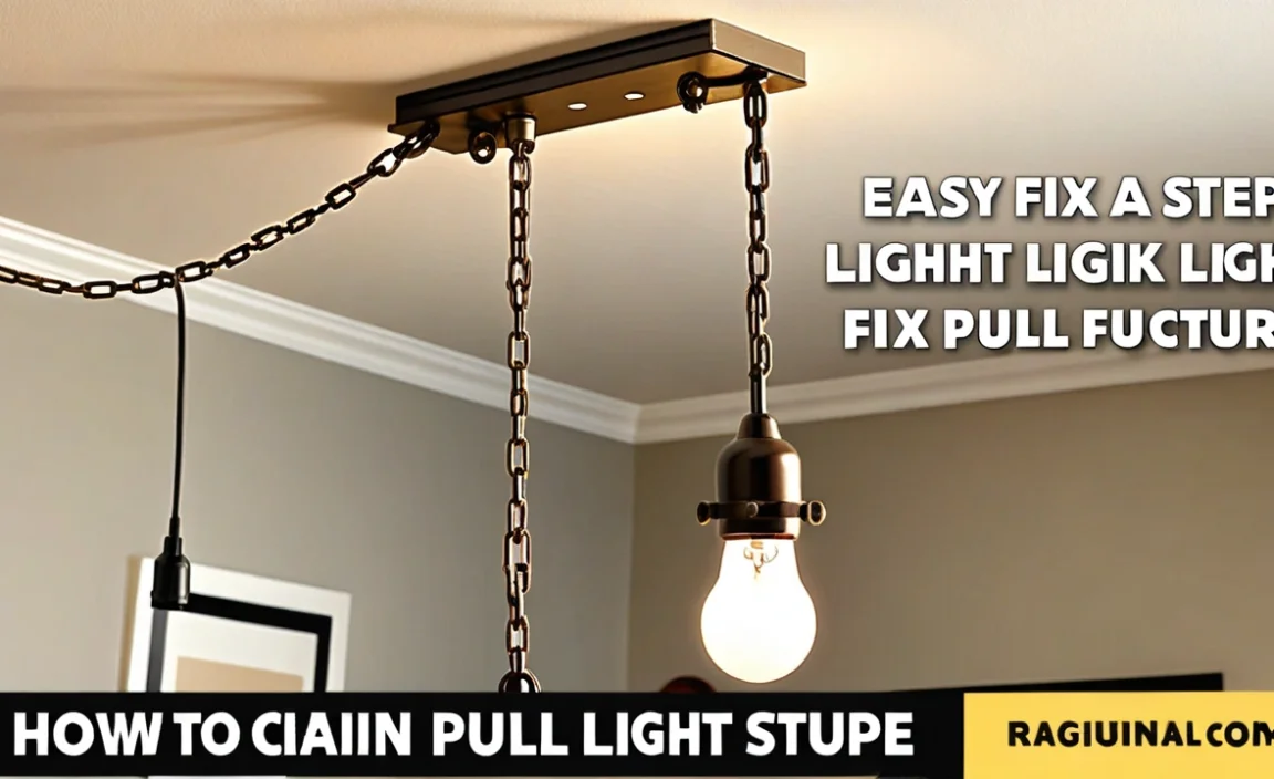 How To Fix A Pull Chain Light Fixture: Easy Step-By-Step