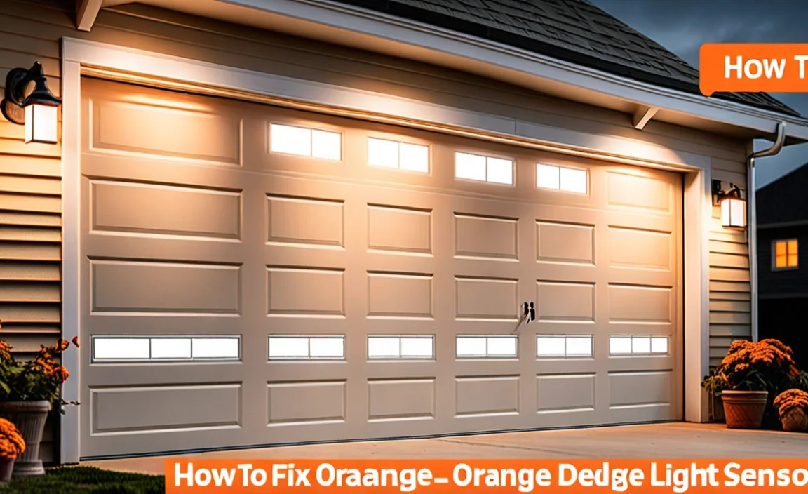 How To Fix Orange Light On Garage Door Sensor Quickly