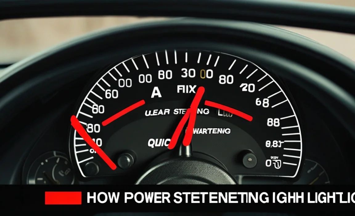How To Fix Power Steering Warning Light: Quick Guide