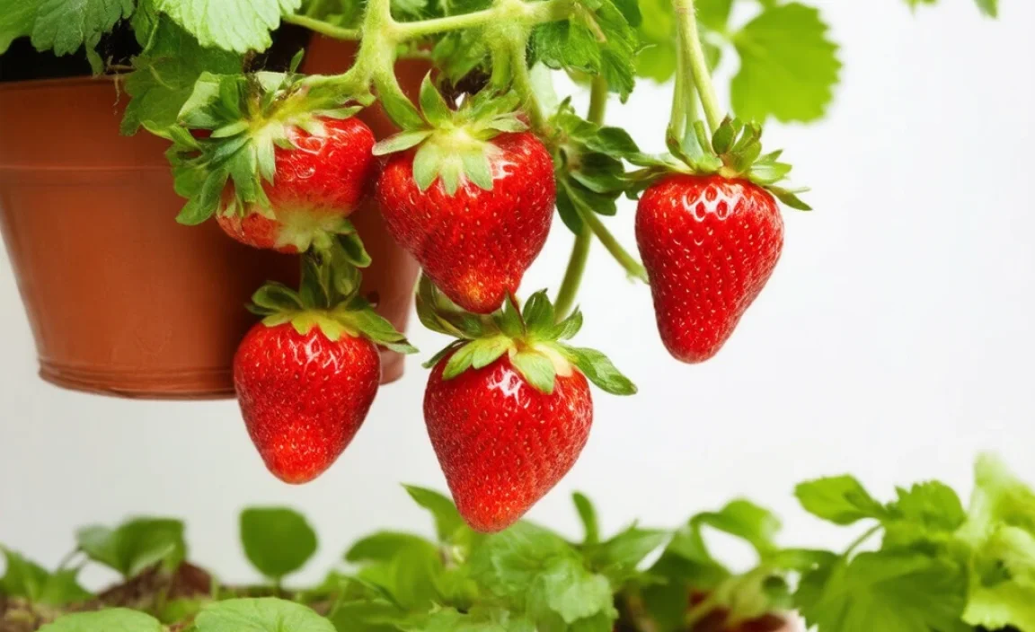 how to grow strawberries in hanging baskets