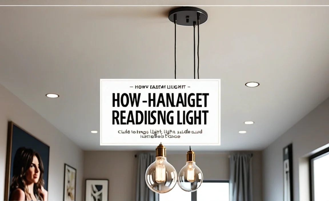 How To Hang A Pendant Light From Ceiling: Easy Guide