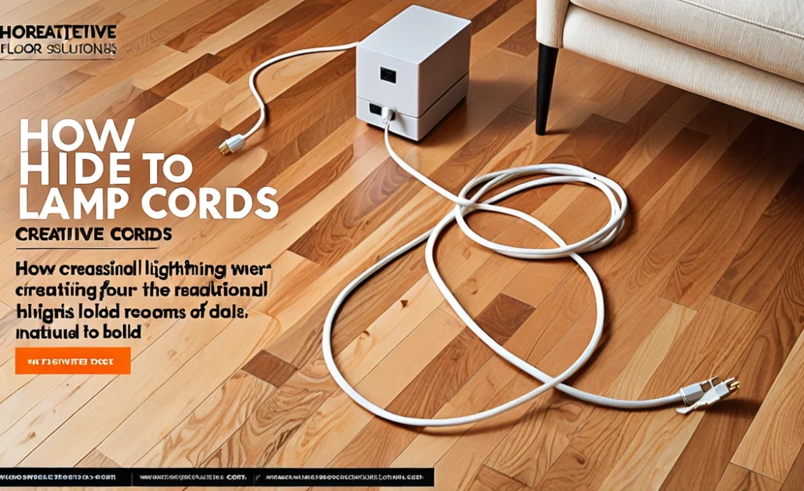 How To Hide Lamp Cords On Floor: 5 Creative Solutions
