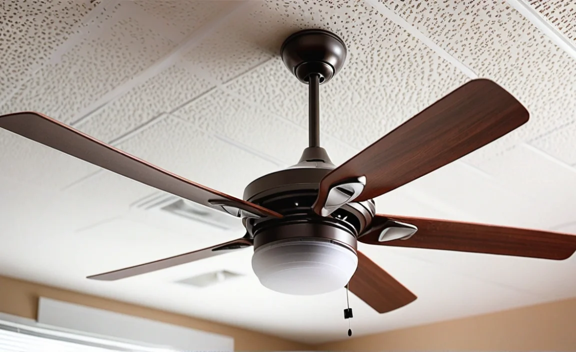 How To Install A Ceiling Fan In A Drop Ceiling Easily