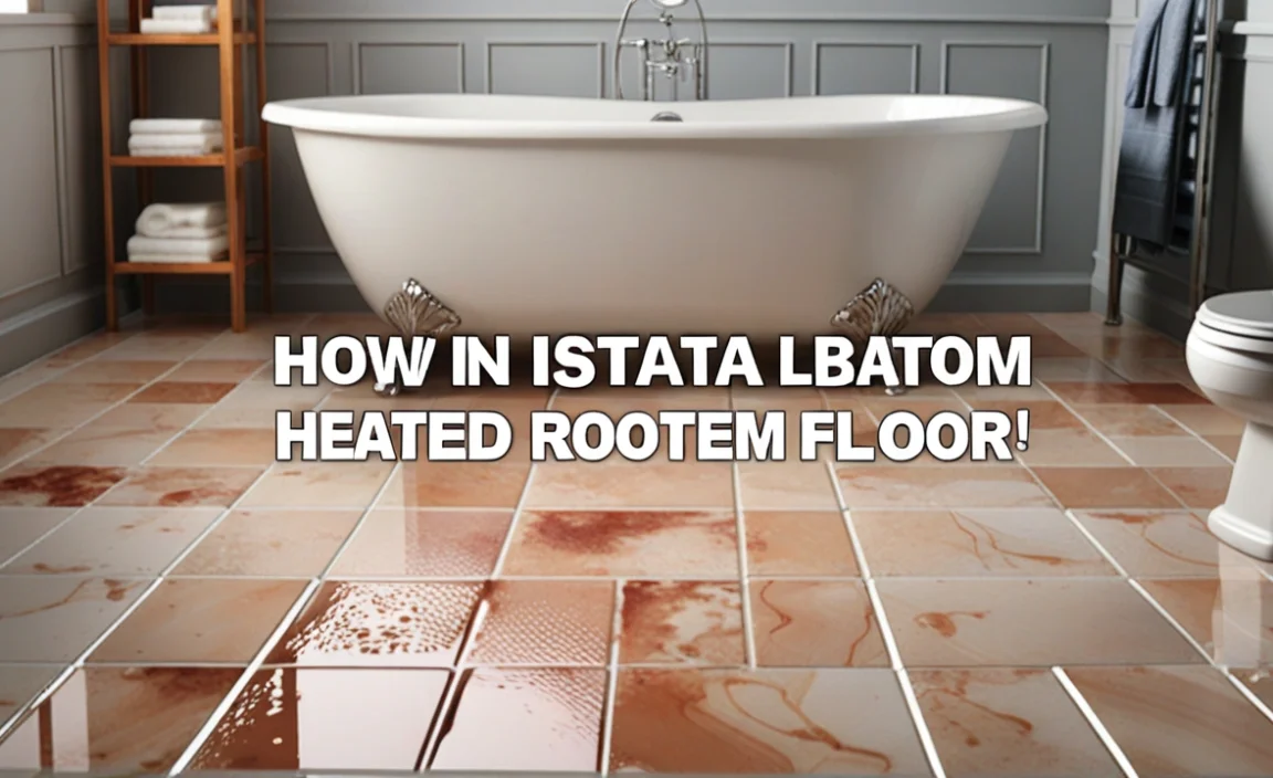 How To Install Heated Bathroom Floor: Easy Guide!
