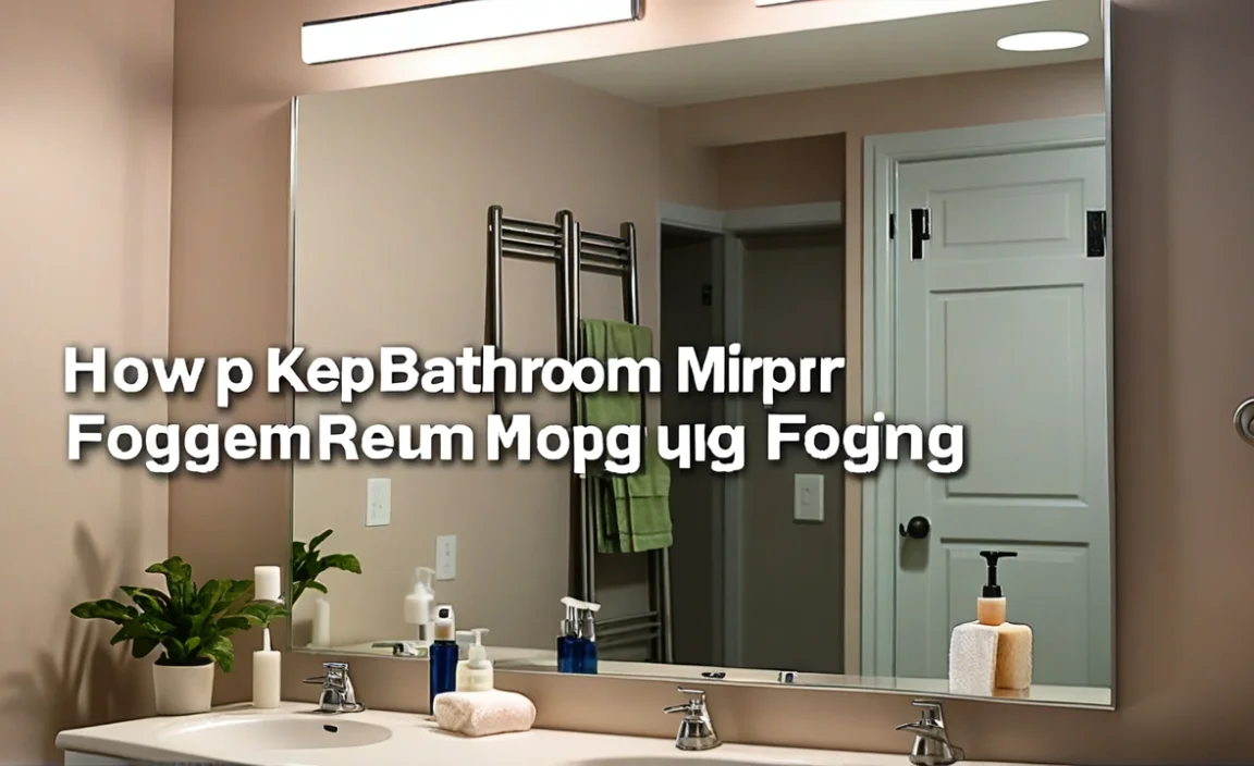 How To Keep The Bathroom Mirror From Fogging Up: Tips!