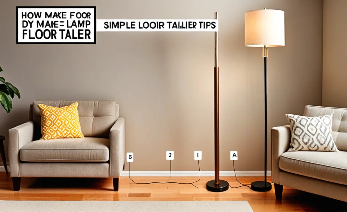 How To Make A Floor Lamp Taller: Simple Diy Tips!
