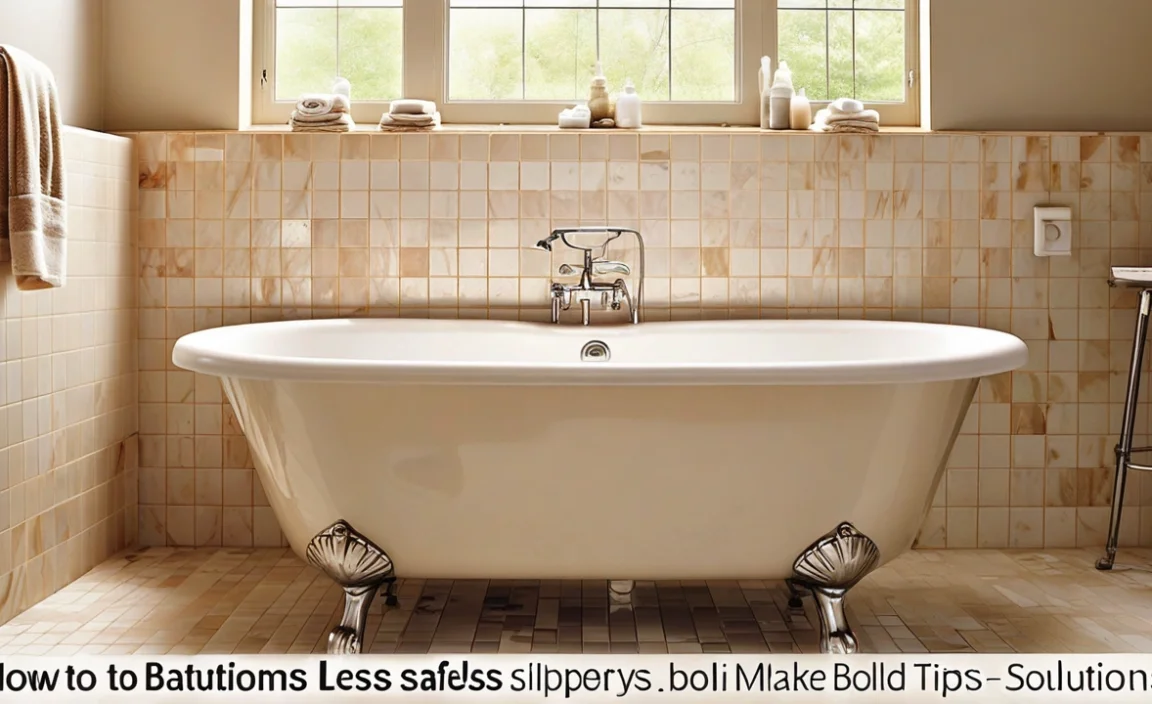 How To Make Bathtub Less Slippery: Safe Solutions Tips
