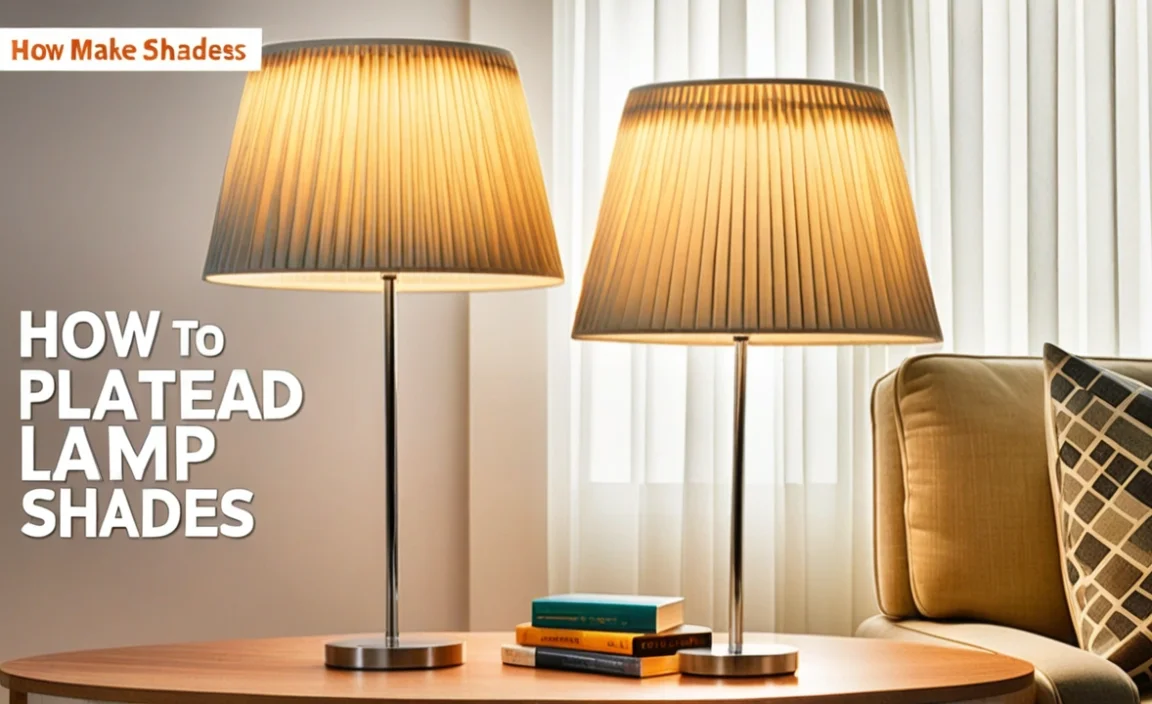 How To Make Pleated Lamp Shades: Easy Diy Guide