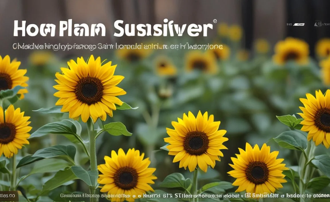 How To Plant The Smallest Sunflower In Your Garden