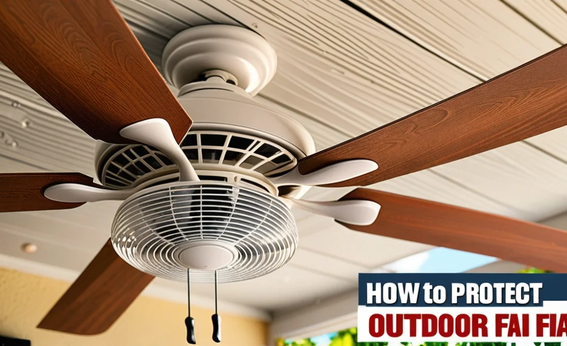 How To Protect Outdoor Ceiling Fan From Wind: Easy Tips