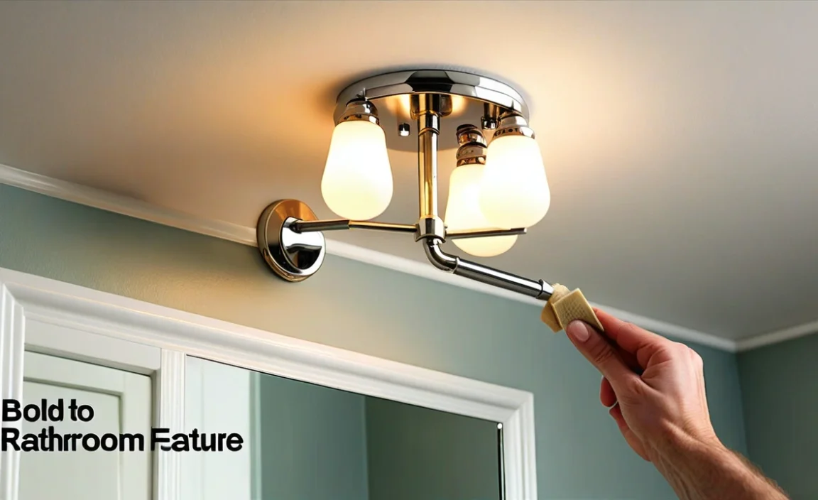 How To Remove Bathroom Light Fixture Without Screws Easily