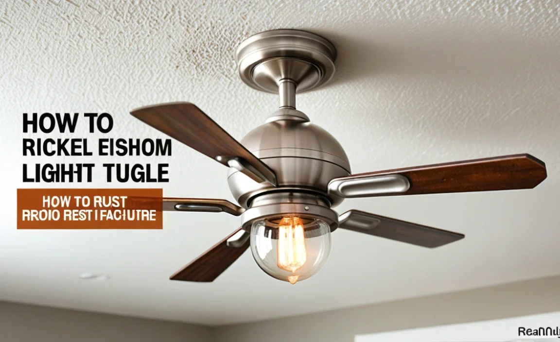 How To Remove Rust From Brushed Nickel Light Fixture Fast!