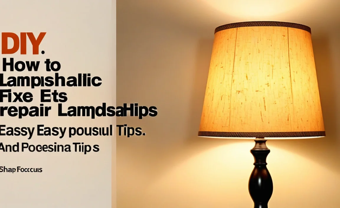 How To Repair A Lampshade: Easy Diy Fixes & Tips