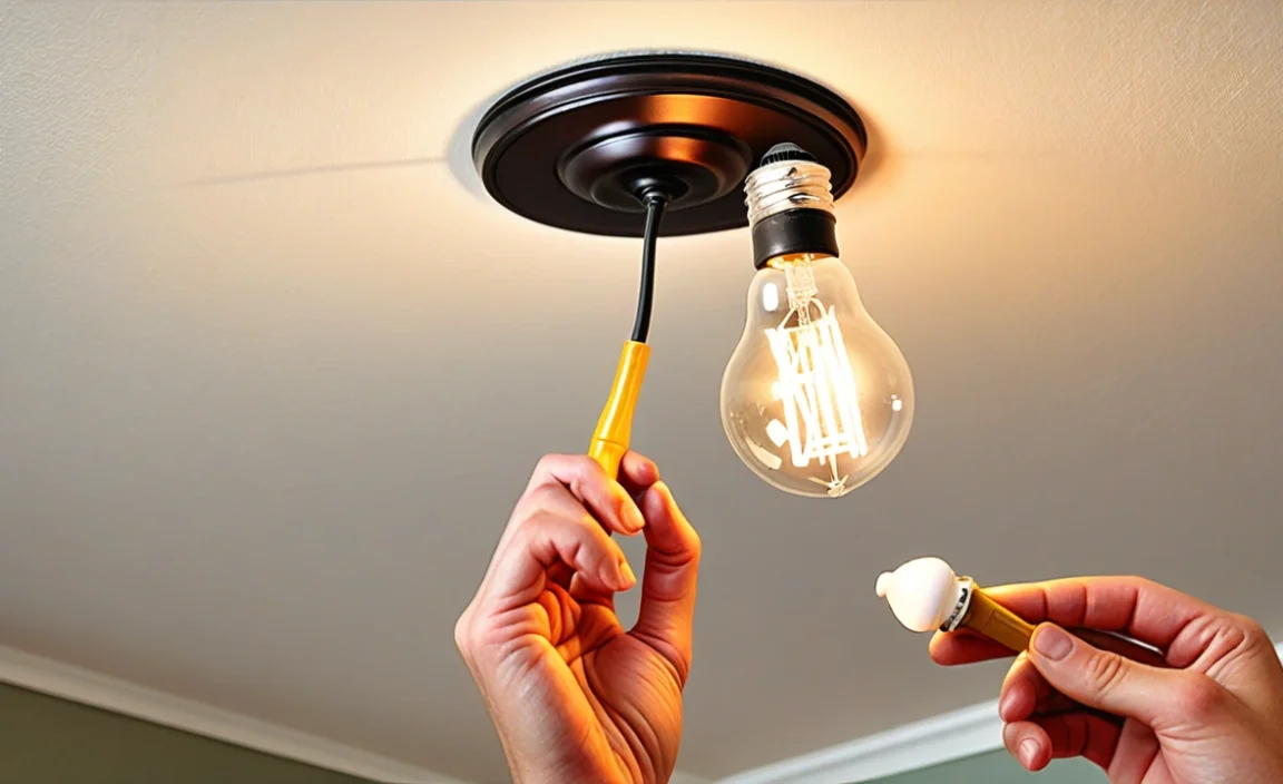 How To Replace Light Bulb In Ceiling Fixture: A Quick Guide