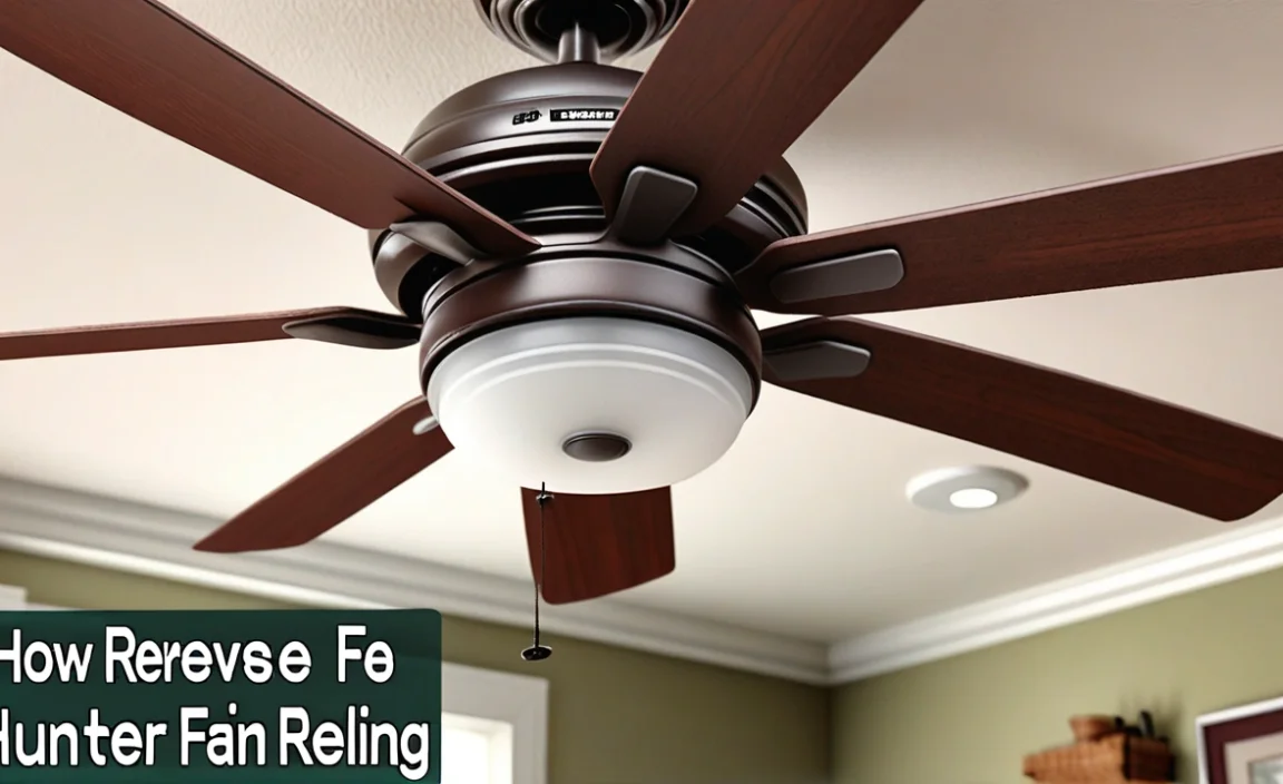 How To Reverse A Hunter Ceiling Fan With Remote: Easy Guide