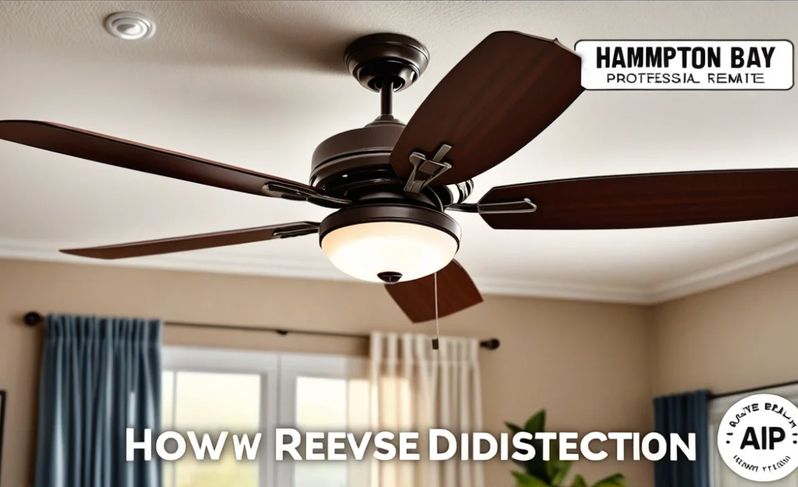 How To Reverse Ceiling Fan Direction With Hampton Bay Remote