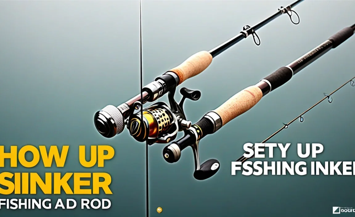 How To Set Up A Fishing Rod, Hook, And Sinker Easy!