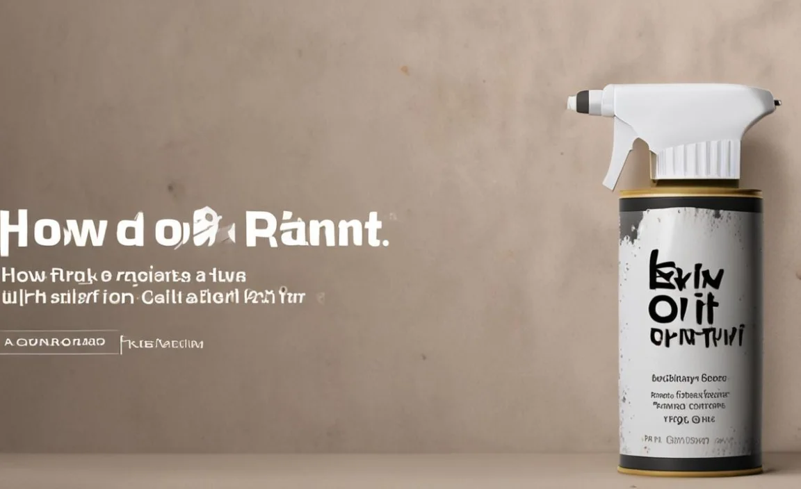 How To Spray Oil Based Paint