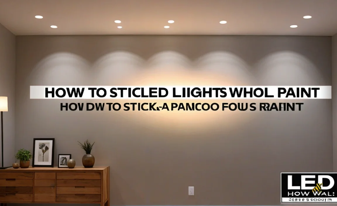 How To Stick Led Lights On Wall Without Damaging Paint