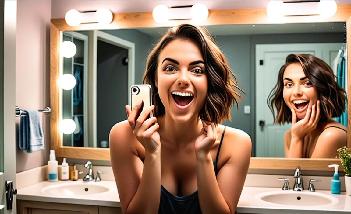 How To Take Bathroom Mirror Selfie: Tips For Perfect Shots!