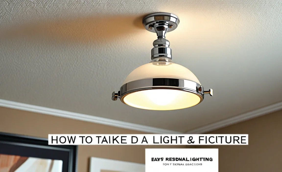 How To Take Down A Light Fixture From Ceiling: Easy Steps