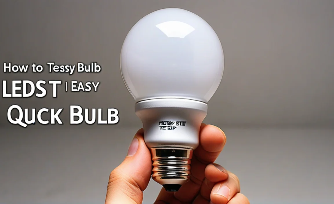 How To Test Led Bulb: Quick & Easy Step-By-Step Guide
