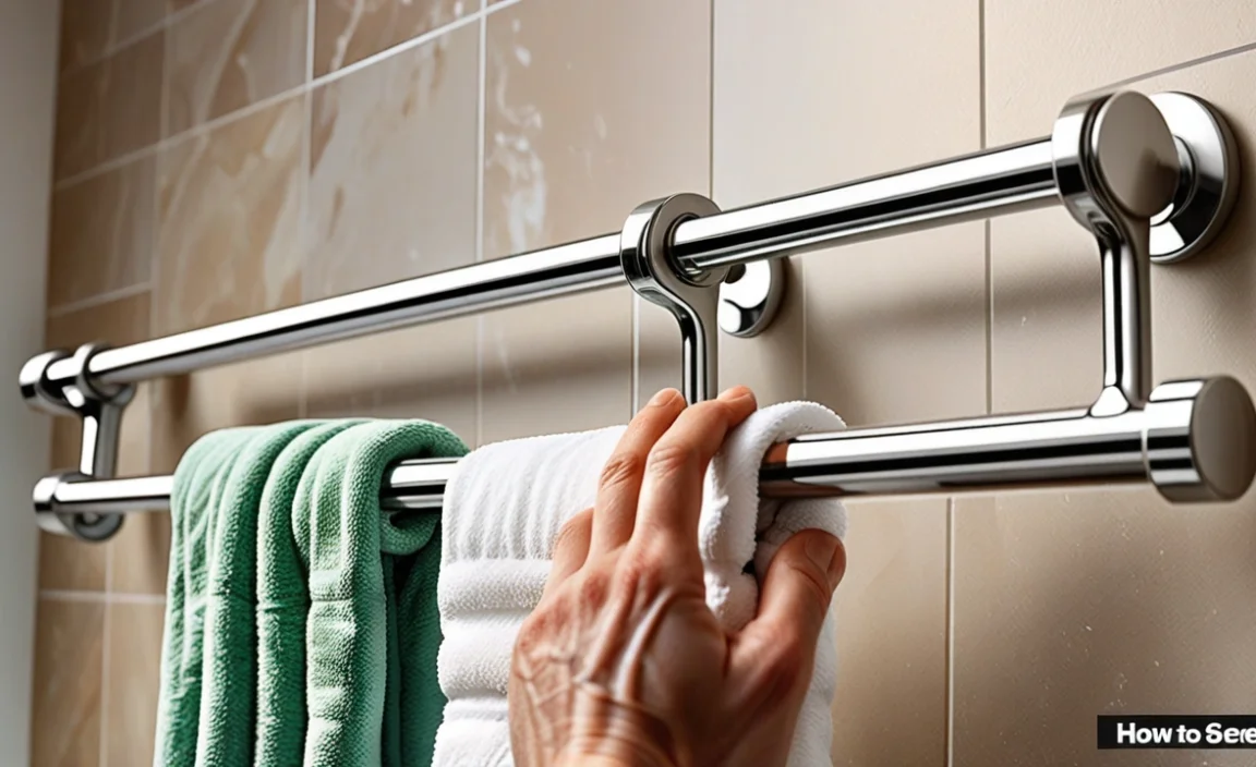 How To Tighten A Towel Bar Without A Set Screw Easily