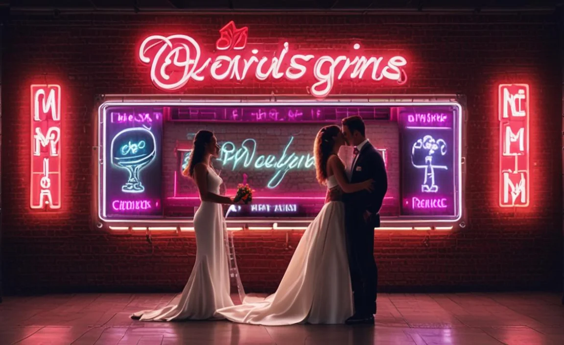 Ideal Neon Sign Sizes for Different Wedding Themes