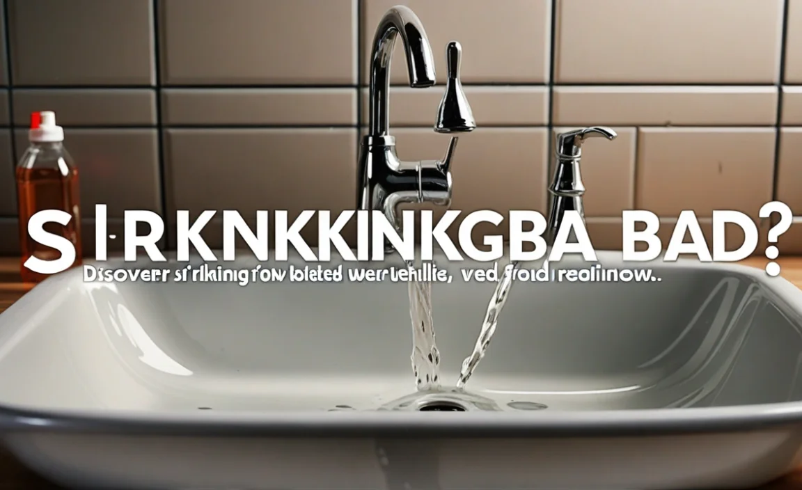 Is Drinking Sink Water Bad? Discover The Truth Now!