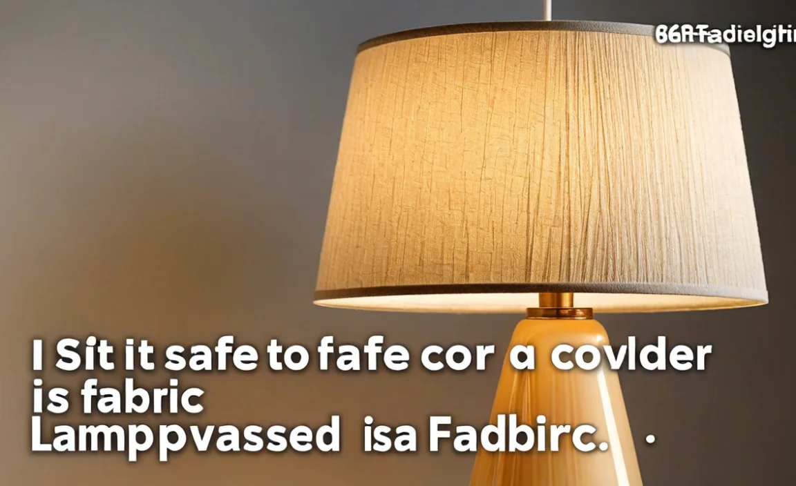 Is It Safe To Cover A Lampshade With Fabric? Find Out!