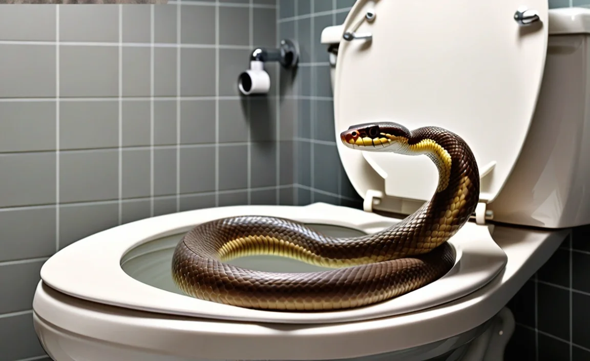 Physical Appearance of a Toilet Snake