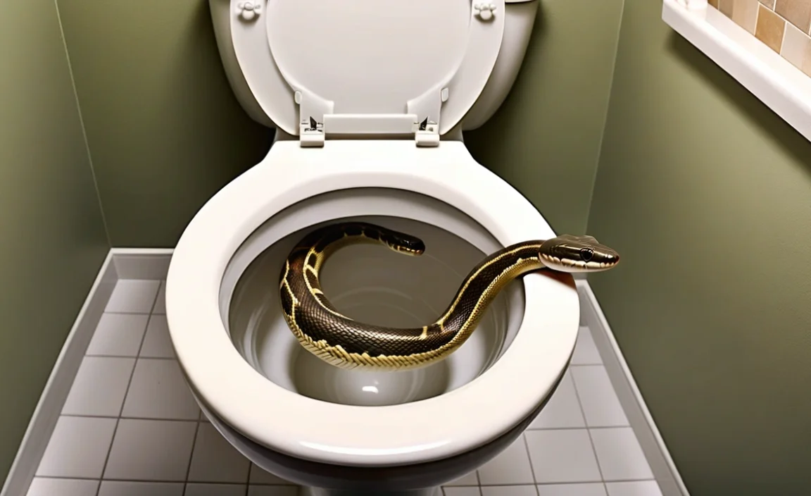 Preparing to Snake the Toilet