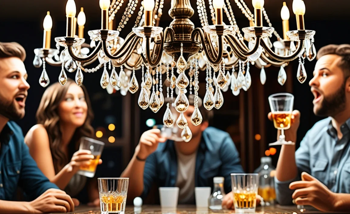 Required Materials for the Chandelier Drinking Game