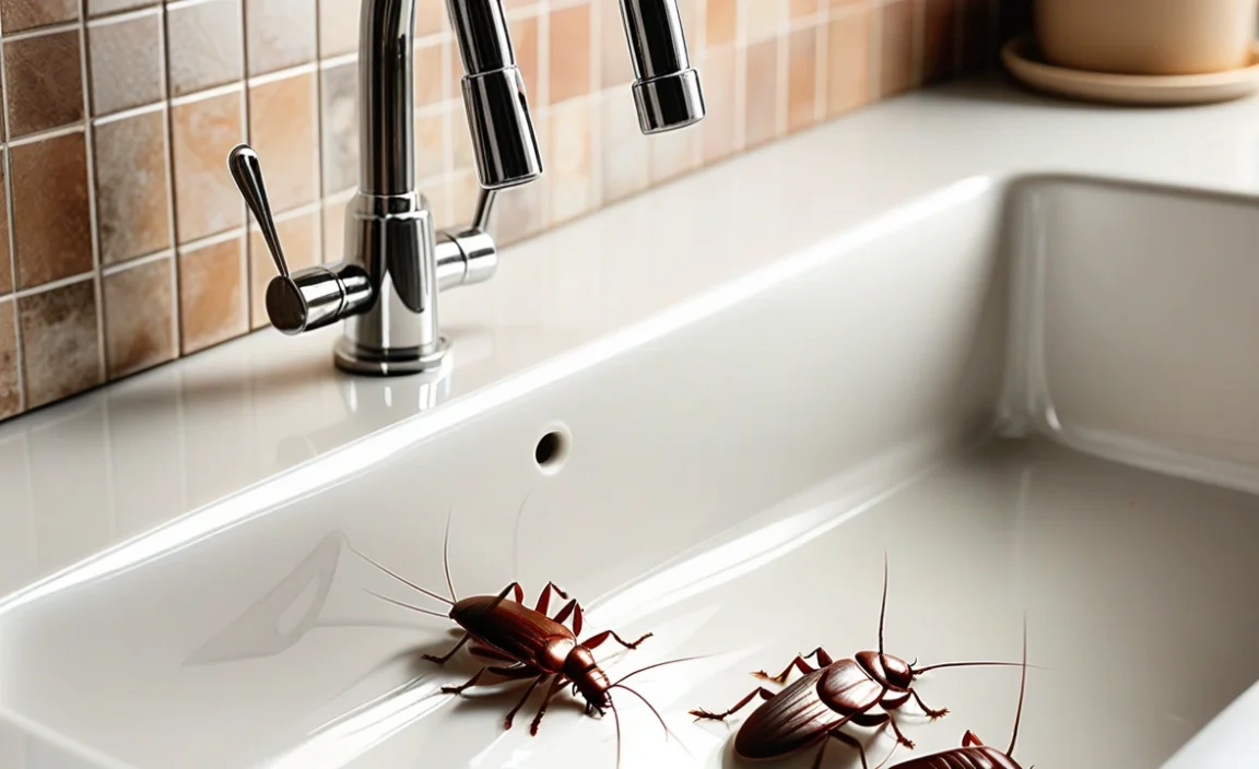 Signs of Roach Infestation in Sink Drains