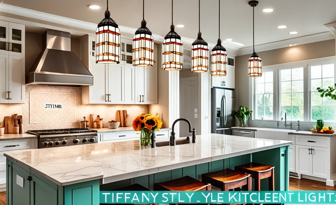 Stunning Tiffany Style Pendant Lights For Kitchen Island