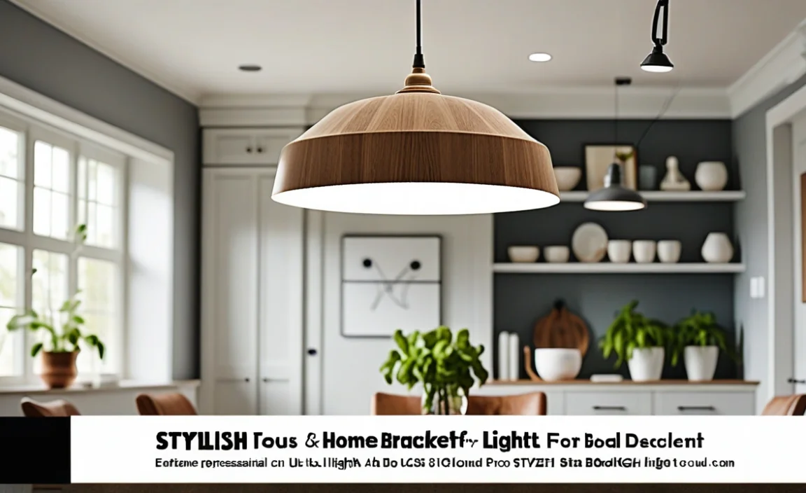 Stylish Bracket For Pendant Light: Enhance Your Home Decor